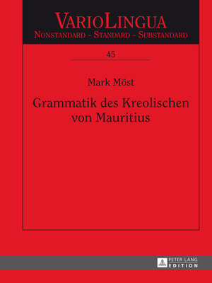 cover image of Grammatik des Kreolischen von Mauritius